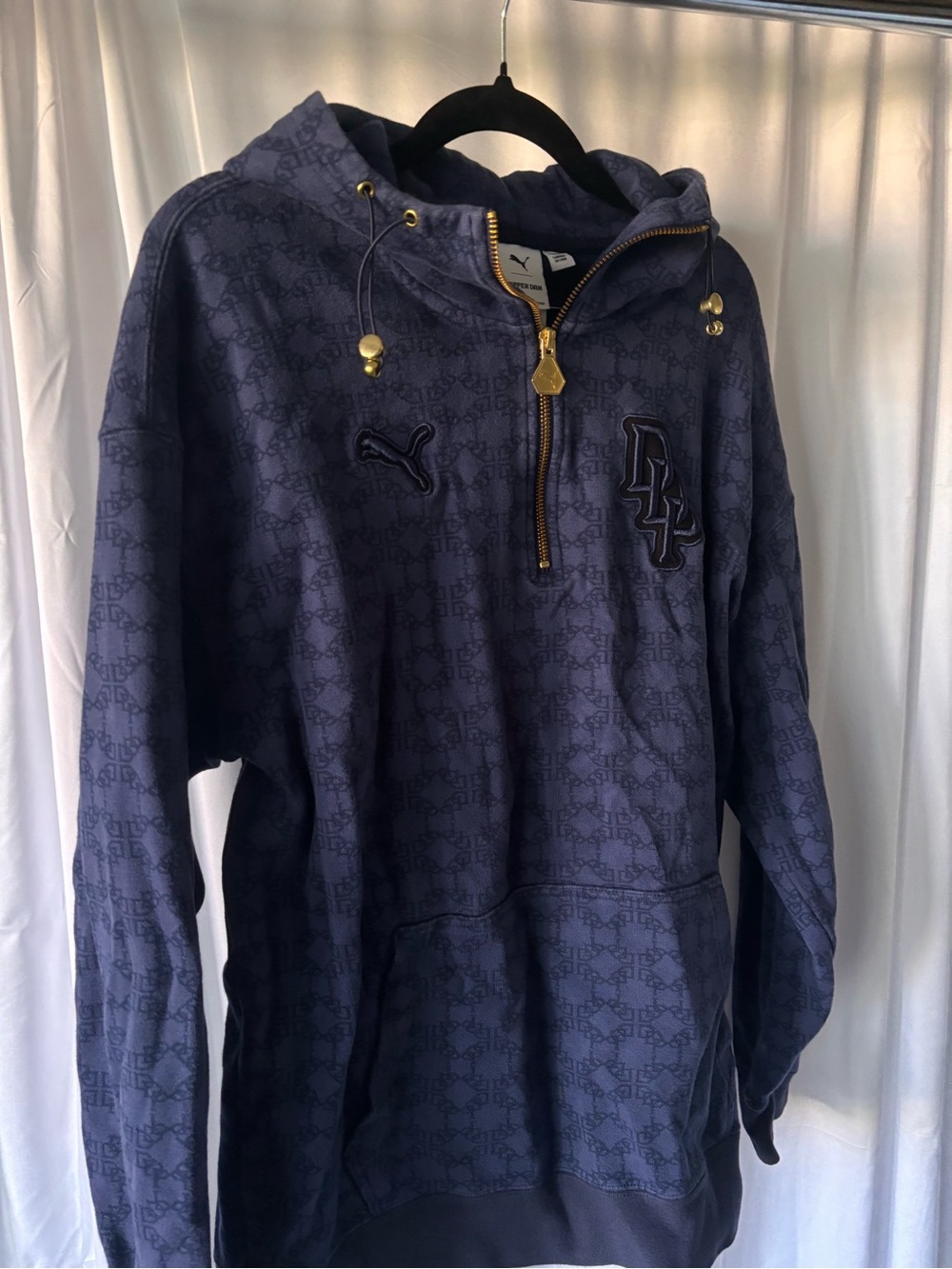 Puma Men’s Dark Navy Hooded Pullover Dapper Dan